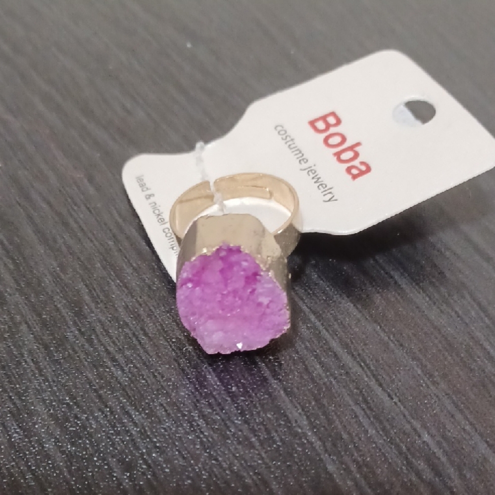 Boba Pink Stone Ring - Picture 3 of 3
